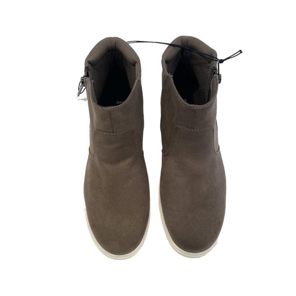 IZOD Mila Black Suede Leather Memory Foam Boots in Grey - NEW - Picture 2 of 6